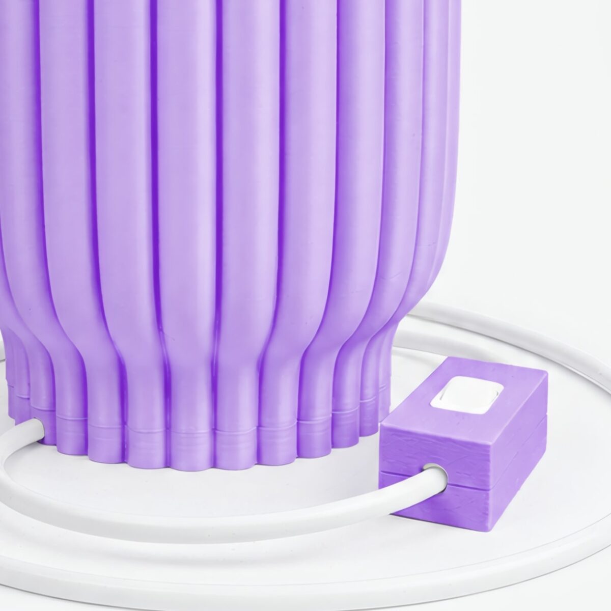 Luminária de Mesa Decorativa Formato Ânfora LED - Veline Lumina - Lilás - Imagem 2