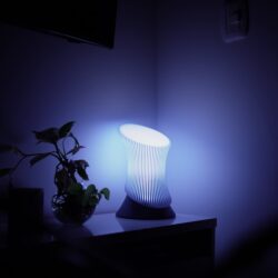 Luminária Escultural Formato Vela LED - Vortia Vela di Luce - Azul Titanium - Imagem 4