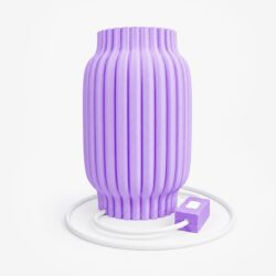Luminária de Mesa Decorativa Formato Ânfora LED - Veline Lumina - Lilás