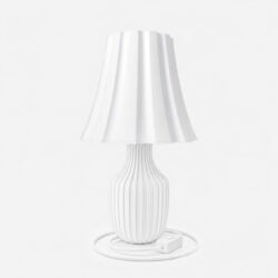 Luminária Clarté Cannelure - Branco