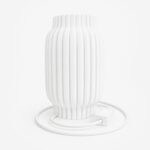 Luminária de Mesa Decorativa Formato Ânfora LED - Veline Lumina - Branco
