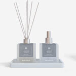 Kit Difusor  + Home Spray  + Bandeja Jasmim Branco