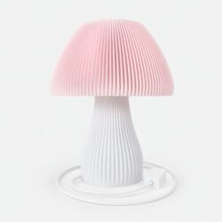 Luminária Clarté Chanterelle - Branco e Rosa